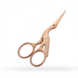 Copper stork scissors for embroidery