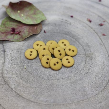 Classic Matte Buttons - Mustard
