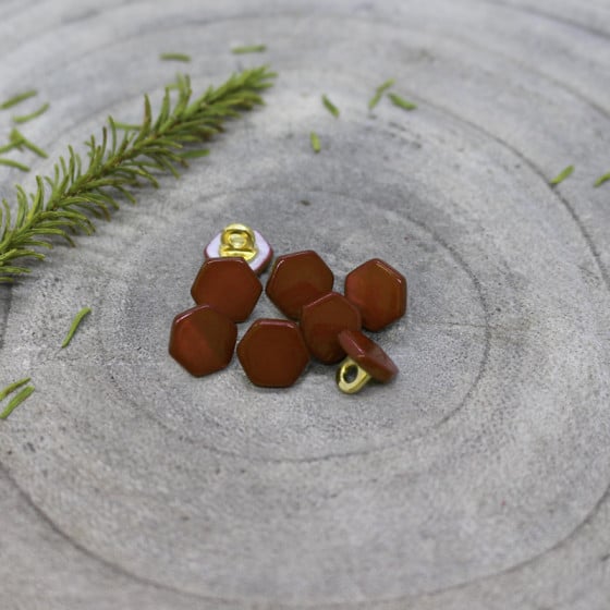 Boutons Quartz - Rust / Crispy Brownie