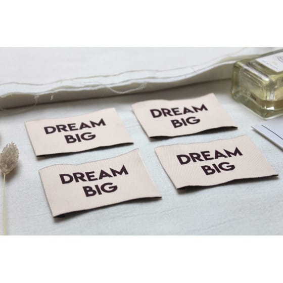 Etiquettes "Dream Big" - Aubergine