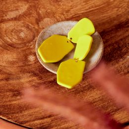 Polymer Earrings - Lemon