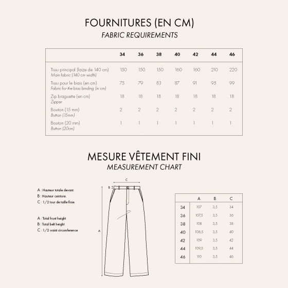 LE Pantalon - Patron PDF