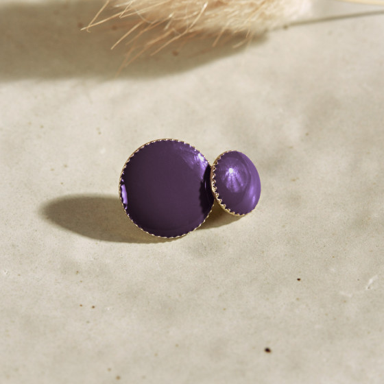 Gem Buttons - Majestic Purple