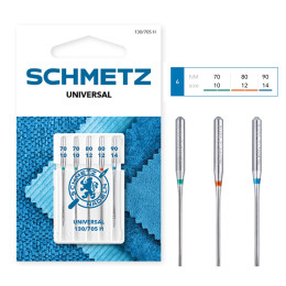 Sewing machine needles - n°70-90 x 5 - Universal