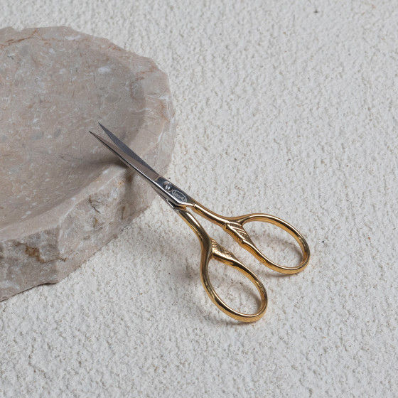 Gold embroidery scissors - 9 cm