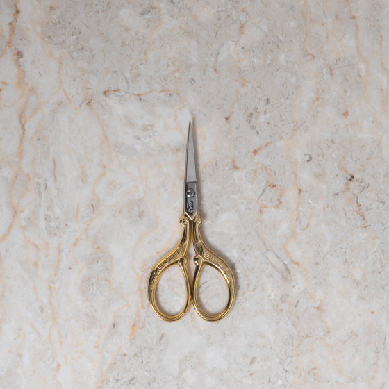 Gold embroidery scissors - Retro - 9 cm