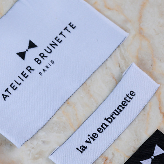 Atelier Brunette woven labels pack