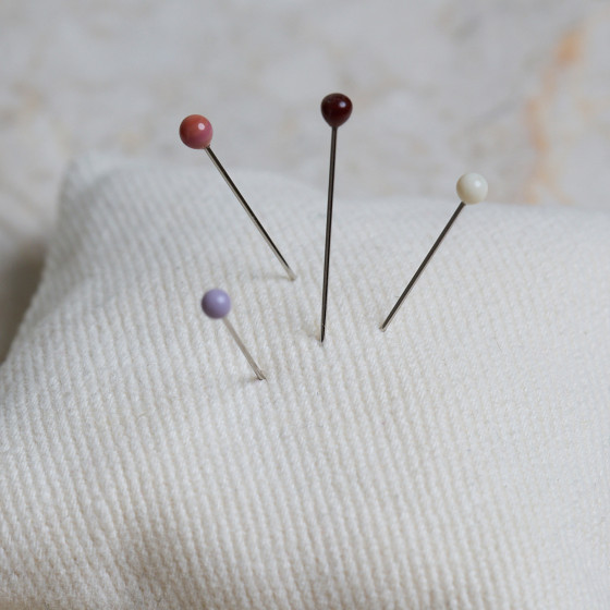 Murano glass head pins