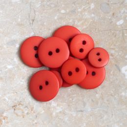 Classic Matte Buttons - Tangerine