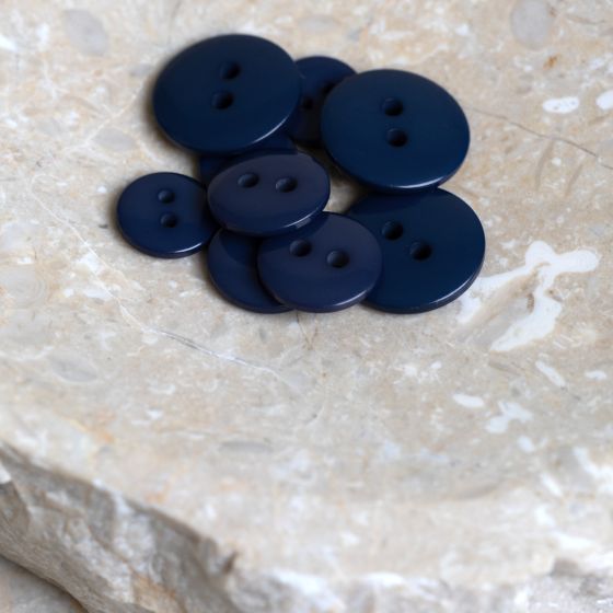 Classic Shine Buttons - Cobalt