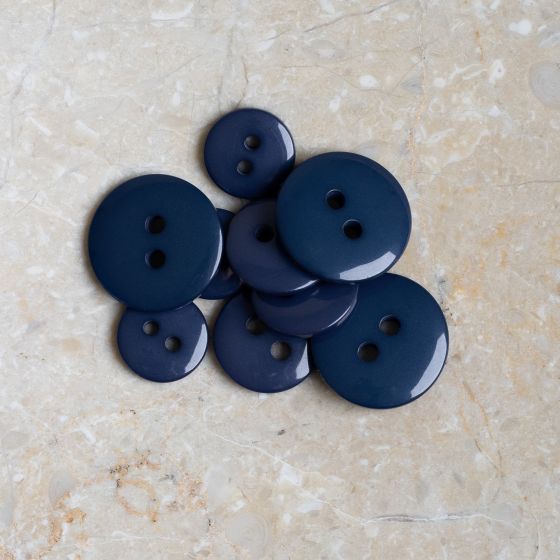 Boutons Classic Shine - Cobalt