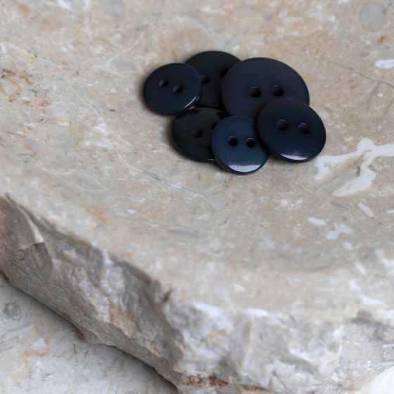 Classic Shine Buttons - Night/Deep Charcoal