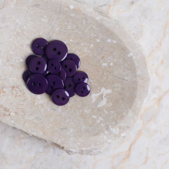 Classic Shine Buttons - Majestic Purple