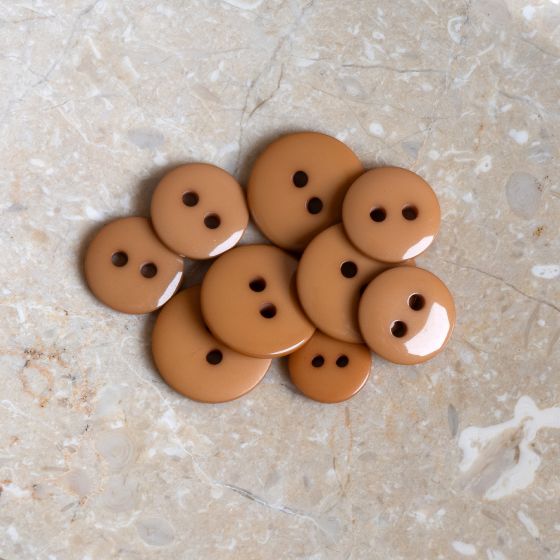 Classic Shine Buttons - Ochre