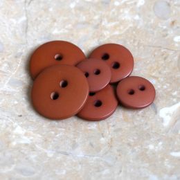 Classic Matte Buttons - Chestnut