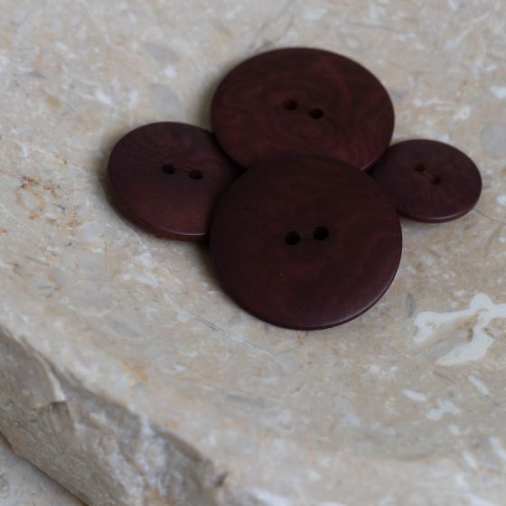 Palm Buttons - Rust / Crispy Brownie