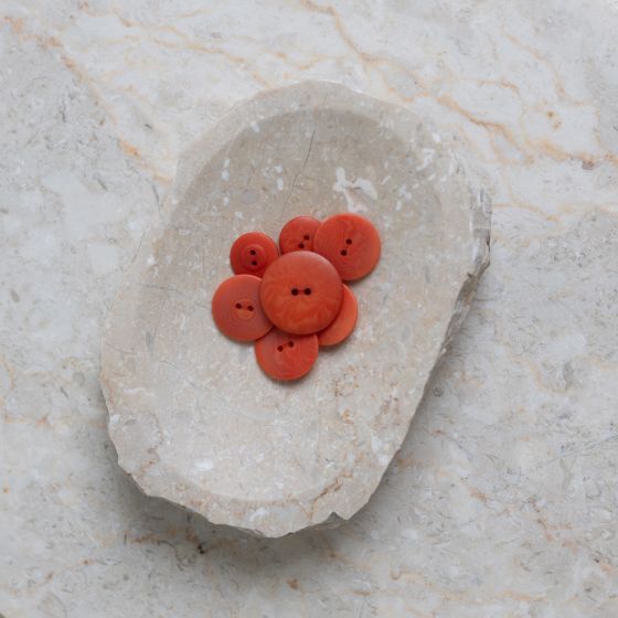 Palm Buttons - Tangerine