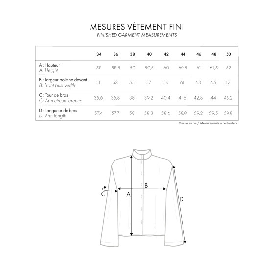 LA Chemise Amirale -  Paper Sewing Pattern