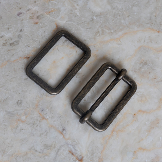 25 mm Adjustment Buckles - brass