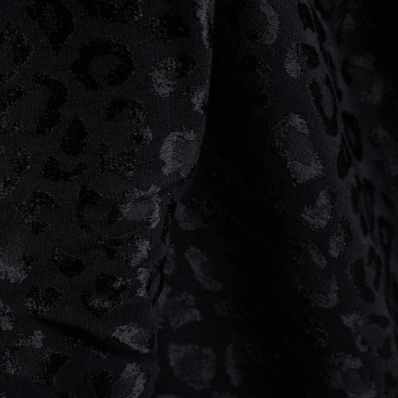 Jacquard viscose Leony Black Fabric