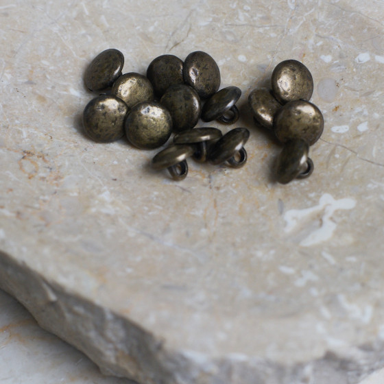 Moon Buttons - Antique Brass