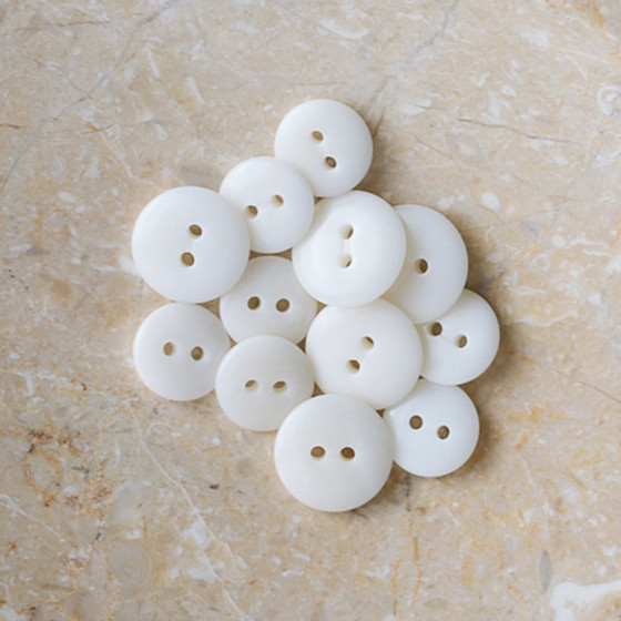 Viny Buttons - Optic White