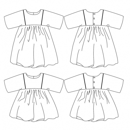 Sakura dress 3-12 yo