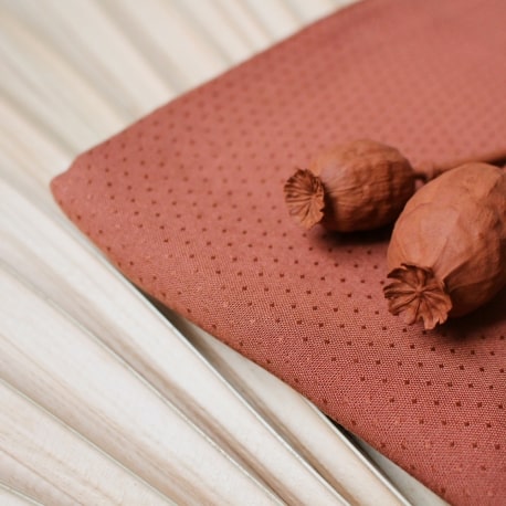 Dobby Chestnut Fabric