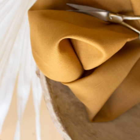 Linen Ochre Fabric